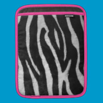 Zebra Print with pink accent ipad sleeves