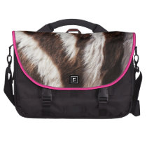 Zebra Print with Pink Trim Laptop Commuter Bag commuterbag
