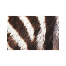 Zebra Print Wrapped Canvas Print