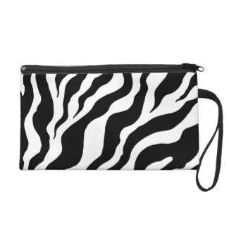 Zebra Print Wristlet Bag