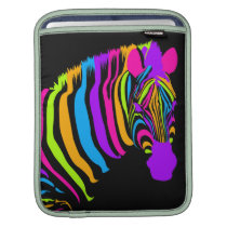 Zebra Rainbow Burst ipad sleeves