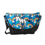 Zebra Rainbow messenger bag