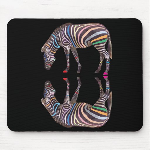 Zebra Reflection Mousemat Mousepad