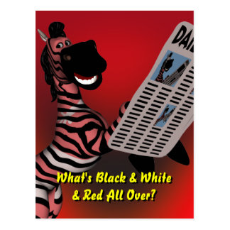 Zebra Joke Cards | Zazzle