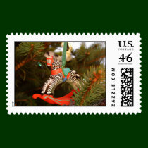 Zebra Rocking Horse stamps