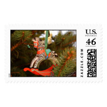 Zebra Rocking Horse Stamp