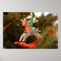 Zebra Rocking Horse Print