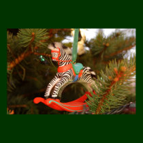 Zebra Rocking Horse posters