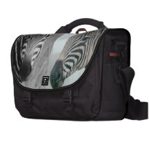 Zebra Safari Cute African Classy Stripes Laptop Messenger Bag