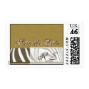 Zebra Save the Date Postage stamp