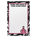 Zebra Schoolhouse Stationery