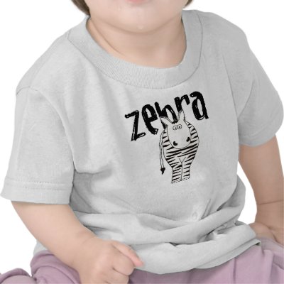 Zebra T-shirt by toddlersplace