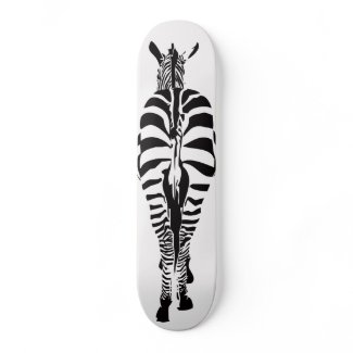 zebra skateboard
