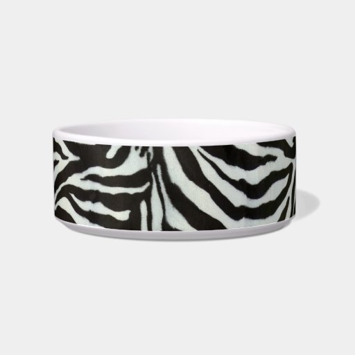 Zebra Skin Camouflage Texture Pet Bowl