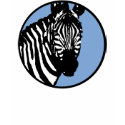 zebra. slate blue circle. t-shirts by asyrum zebra. slate blue circle. t-shirts