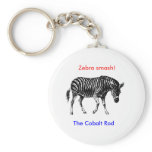 Zebra Smash! keychains