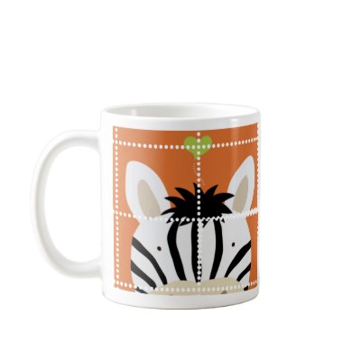 Zebra Stamp Coffee Mug by ShowMeWrappers