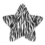 zebra star sticker