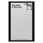 Zebra Stationary Customized Stationery