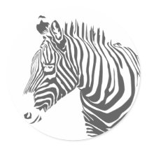 Zebra Sticker