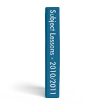 Zebra Strip In Blue spine Binder