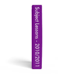 Zebra Strip In Purple spine Binder