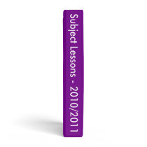 Zebra Strip In Purple spine Binder