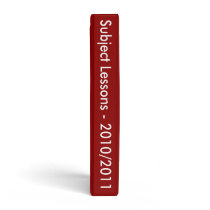 Zebra Strip In Red spine Binder