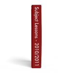 Zebra Strip In Red spine Binder