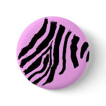 Zebra Stripe Button (Cotton Candy) by marianne13 Zebra Stripe Button (Cotton Candy)