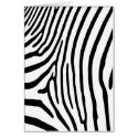 Zebra Stripe Card (white & black) by shadeandstone Zebra Stripe Card (white & black)