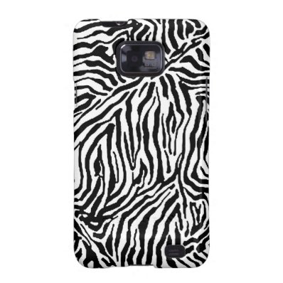 Zebra Stripe Swirls Pattern backgrounds fashion Samsung Galaxy Case