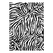 Zebra Stripe Swirls Pattern backgrounds fashion Custom Invite