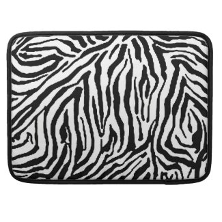 Zebra Stripe Swirls Pattern backgrounds fashion Sleeves For MacBooks