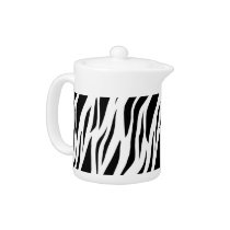 Zebra Stripe Teapot teapots