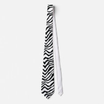Zebra Stripe Tie For the Wild Man! - White by zoku01 Zebra Stripe Tie For the Wild Man! - White