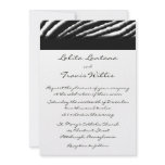 Zebra Stripe Wedding Invitations