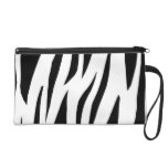 Zebra Stripe Wristlet Purse