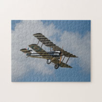 Zebra Striped Biplane Puzzle