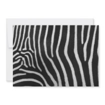 Zebra Striped Pattern Invitation