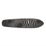 Zebra Striped Skateboard