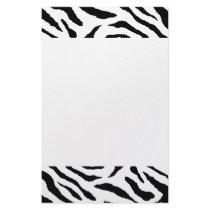 Zebra Striped Stationery
