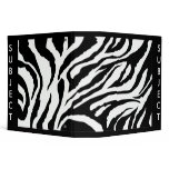 Zebra Stripes Binders