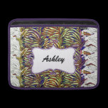 zebra stripes chic  purple elegance ipad sleeves