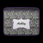 zebra stripes chic  purple elegance ipad sleeves