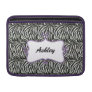 zebra stripes chic purple elegance sleeve for macbook air