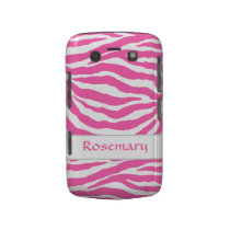 Zebra Stripes In Hot Pink On Blackberry Bold Case