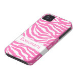 Zebra Stripes In Hot Pink On iPhone 4/4S Case-Mate Iphone 4 Cases