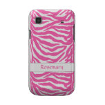 Zebra Stripes In Hot Pink On Samsung Galaxy Case