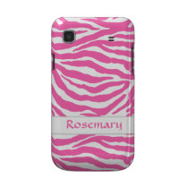 Zebra Stripes In Hot Pink On Samsung Galaxy Case